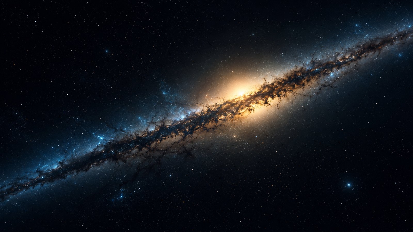 The core of the Milky Way, edge-on