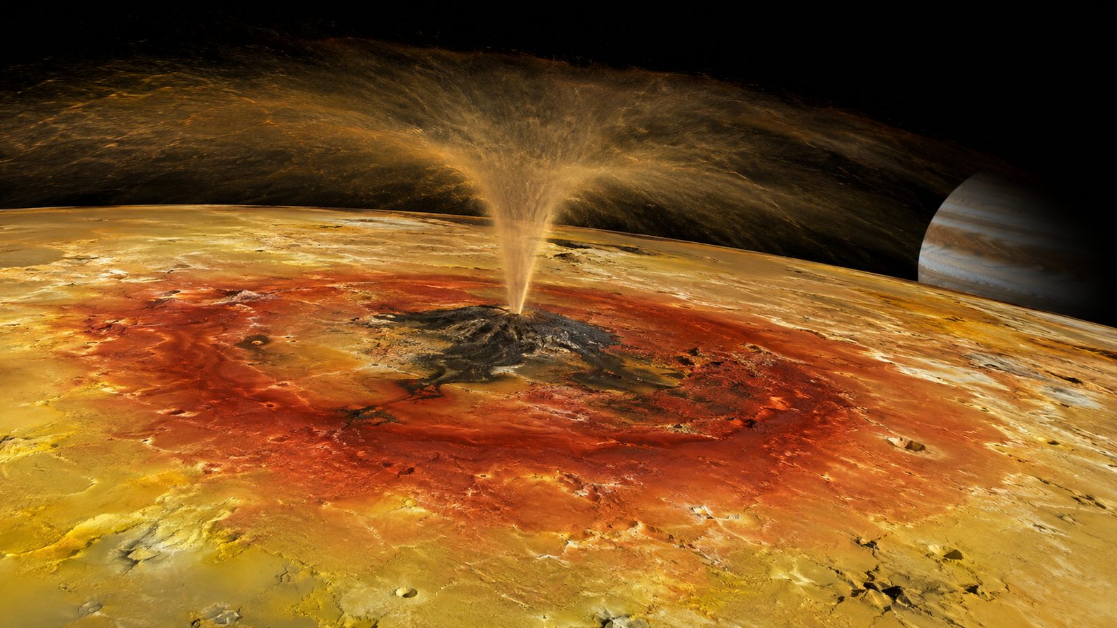 Pele volcanic region on Io